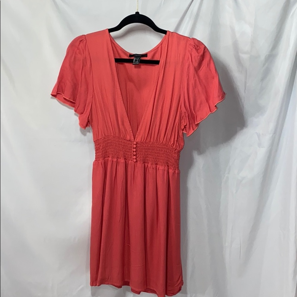 Forever21 Deep V Flowy Dress